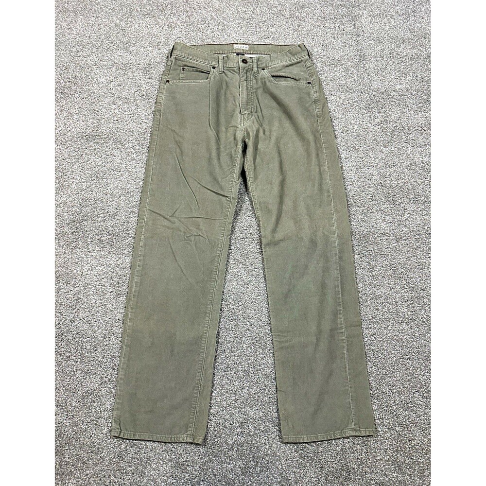 J.Crew Vintage Cord Men’s 31x32 Olive Green Straight Fit Corduroy Pants